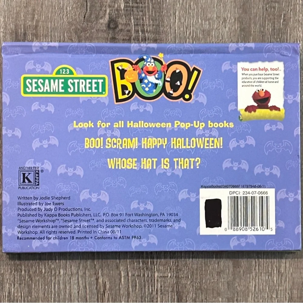 💞 New Sesame Street “Whose Hat Is That?” Halloween Pop-Up Book